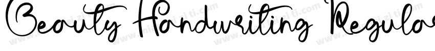 Beauty Handwriting Regular字体转换